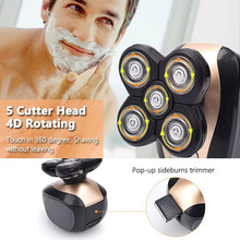Load image into Gallery viewer, SuperShaver Men’s 5-in-1 Electric Shaver & Grooming Kit - Rechargeable 5 Razor Bald Head Shaving Machine Beard Trimmer