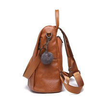 Load image into Gallery viewer, PREMIUM Premium Leather Three Way Anti-Thief Women's Backpack
